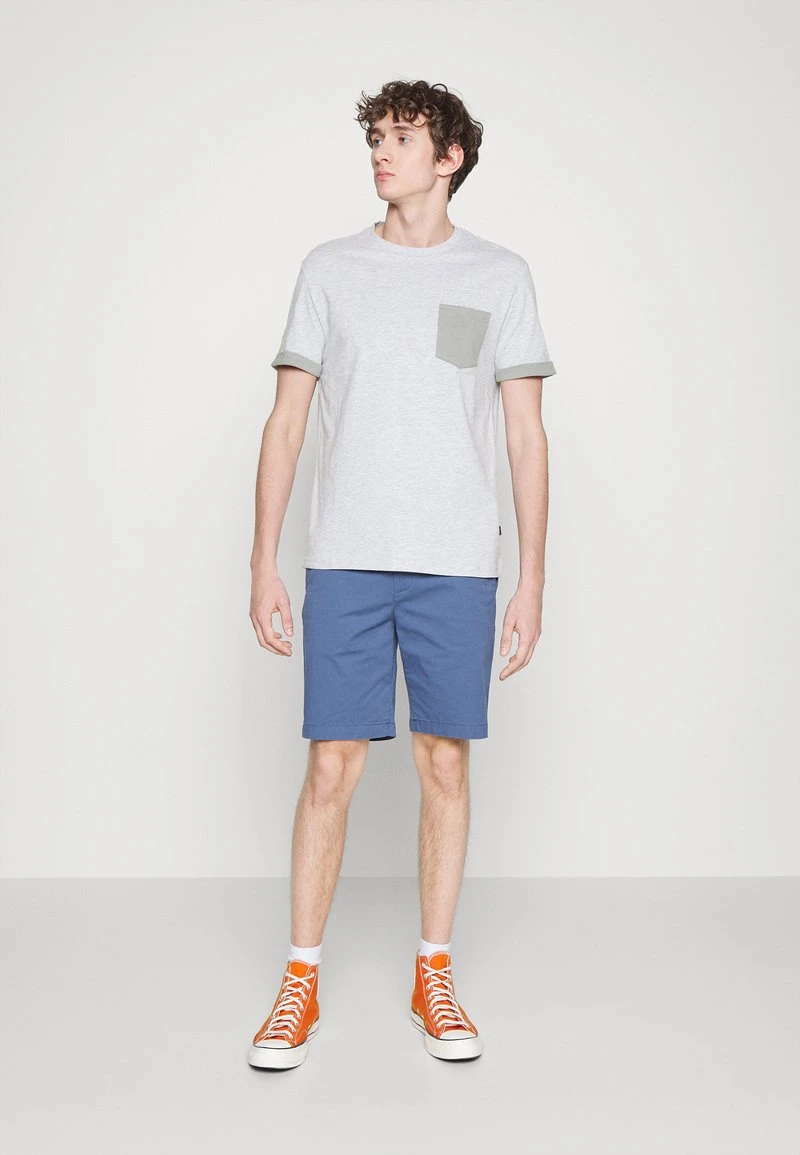 Pier One Uomo T-shirt Basic - Mottled Light Grey 4 Pier One Uomo T-shirt Basic - Mottled Light Grey - immagine 2
