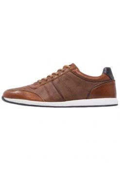 Pier One Uomo LEATHER - Sneakers Basse - Cognac
