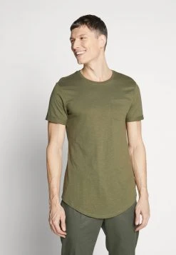 Pier One Uomo T-shirt Basic - Oliv