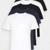 Pier One Uomo 5 PACK - T-shirt Basic - Black/white/blue -Offerta Economica Pier One f1b37127ec2d45f98139c878d4f29450