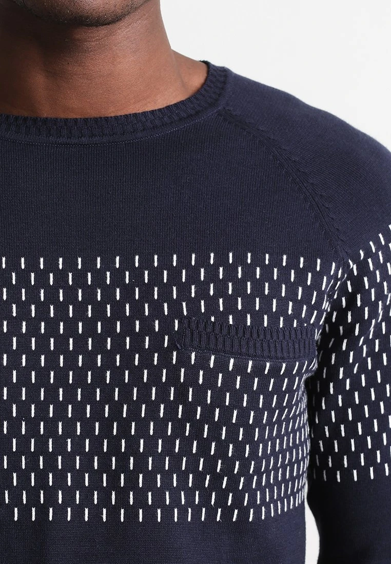 Pier One Uomo Maglione - Dark Blue 6 Pier One Uomo Maglione - Dark Blue - immagine 4