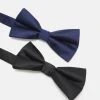 Pier One Uomo 2 PACK - Papillon - Black/dark Blue -Offerta Economica Pier One f57c2afe3e4247468f153a44d2b1effc