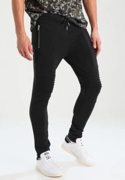 Pier One Uomo BIKER JOGGER - Pantaloni Sportivi - Black