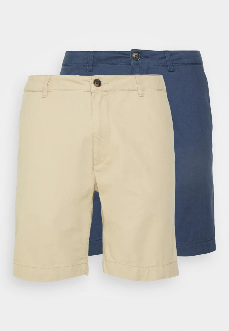 Pier One Uomo 2 PACK - Shorts - Dark Blue/tan 12 Pier One Uomo 2 PACK - Shorts - Dark Blue/tan - immagine 10