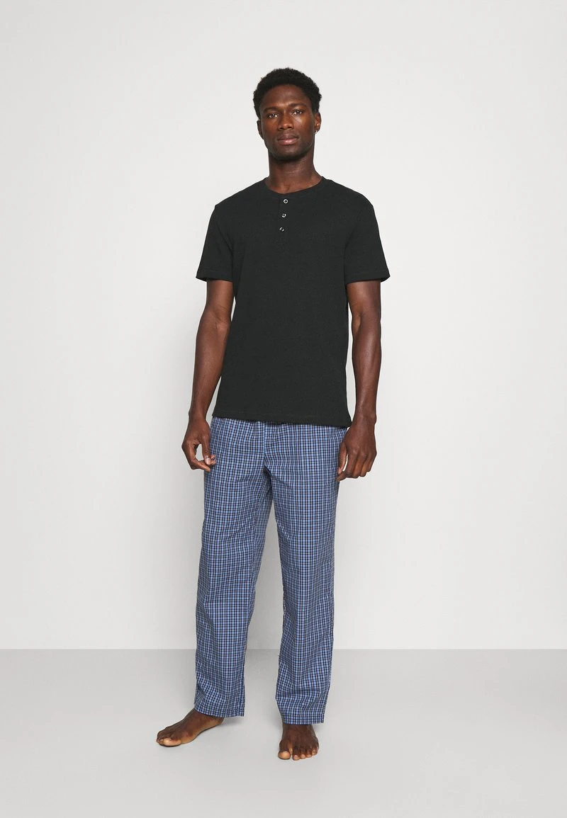 Pier One Uomo LOUNGE HENLEY TEE - Maglia Del Pigiama - Black 4 Pier One Uomo LOUNGE HENLEY TEE - Maglia Del Pigiama - Black - immagine 2