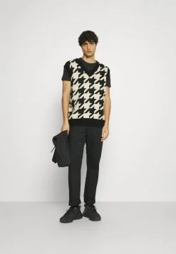 Pier One Uomo WITH BIRD STRAIGHT 5 PACK - T-shirt Basic - White/black/dark Blue