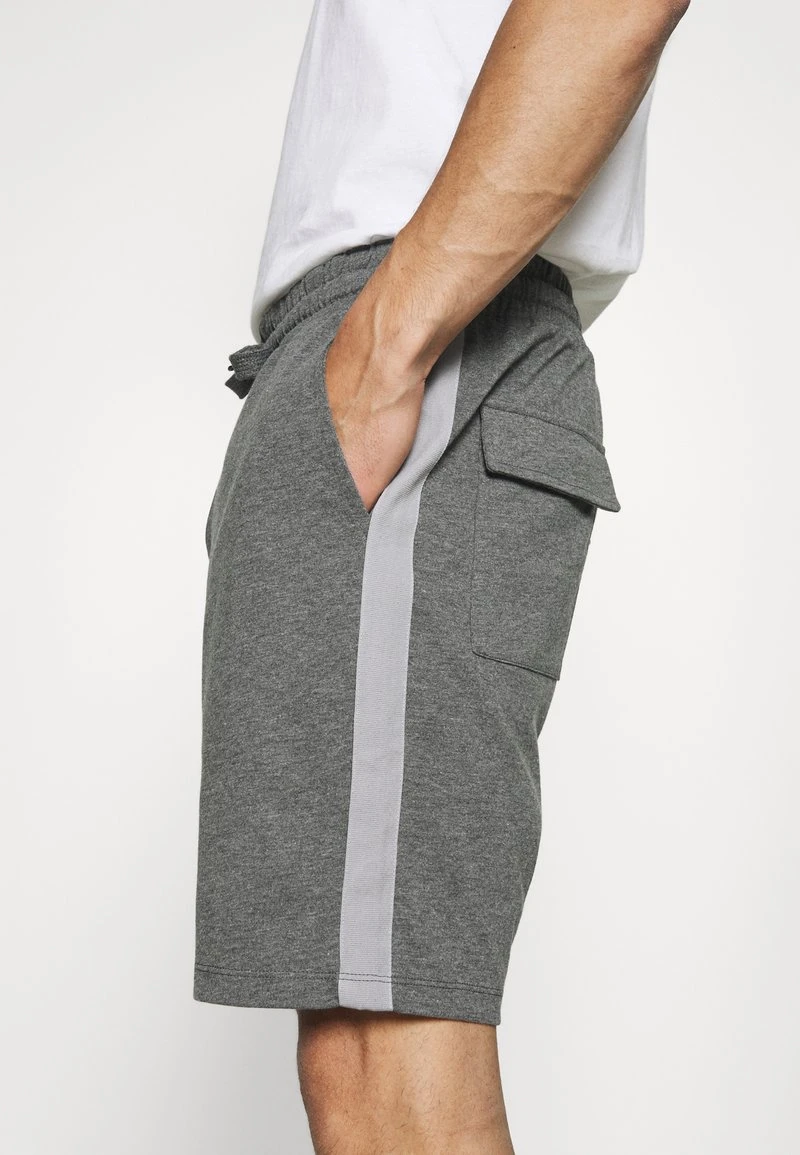 Pier One Uomo LOUNGE STRIPED SHORTS - Pantaloni Del Pigiama - Mottled Dark Grey/mottled Grey 6 Pier One Uomo LOUNGE STRIPED SHORTS - Pantaloni Del Pigiama - Mottled Dark Grey/mottled Grey - immagine 4