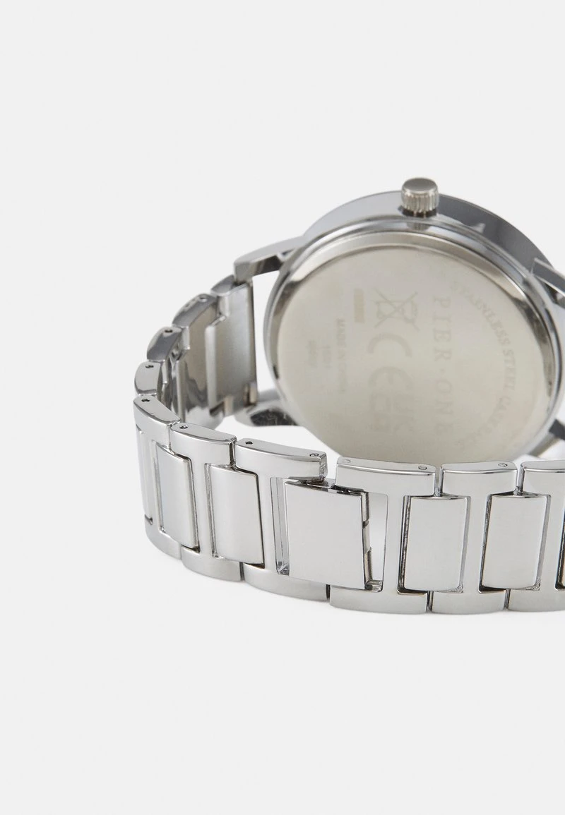 Pier One UNISEX - Orologio - Black/silver-coloured 4 Pier One UNISEX - Orologio - Black/silver-coloured - immagine 2