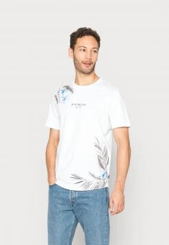 Pier One Uomo T-shirt Con Stampa - White
