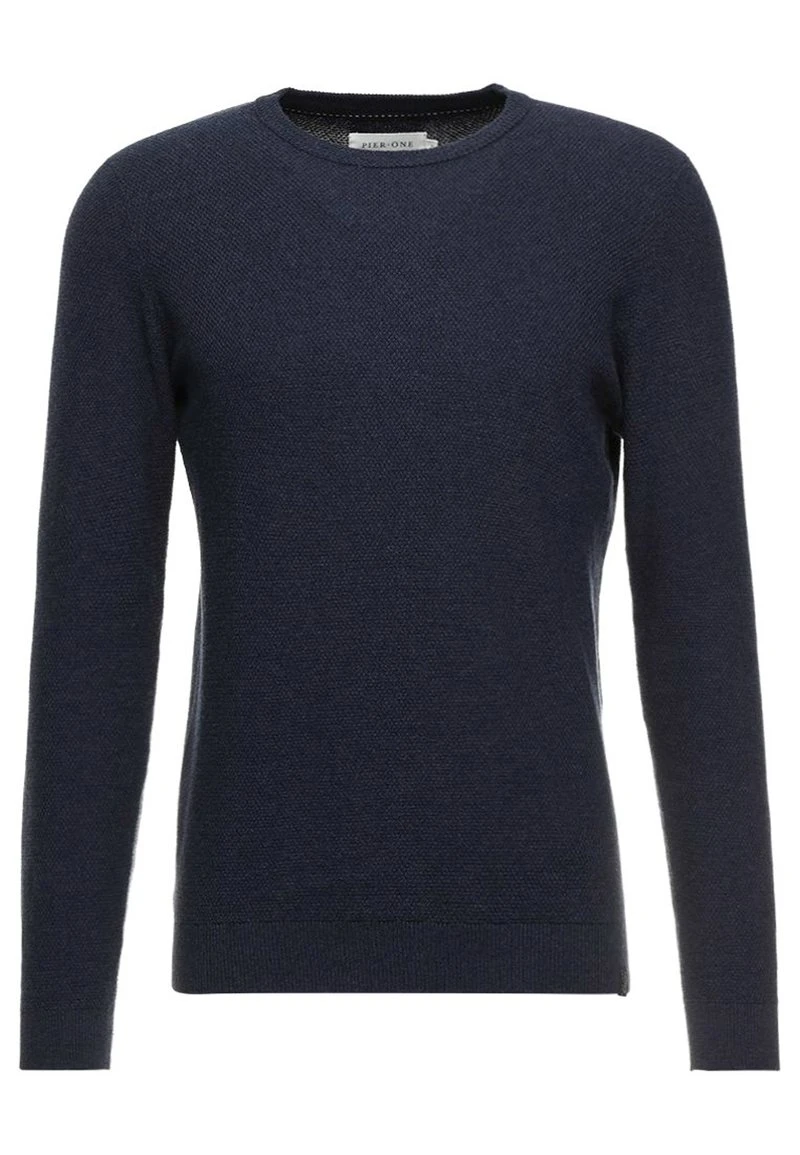 Pier One Uomo Maglione - Mottled Dark Blue 7 Pier One Uomo Maglione - Mottled Dark Blue - immagine 5